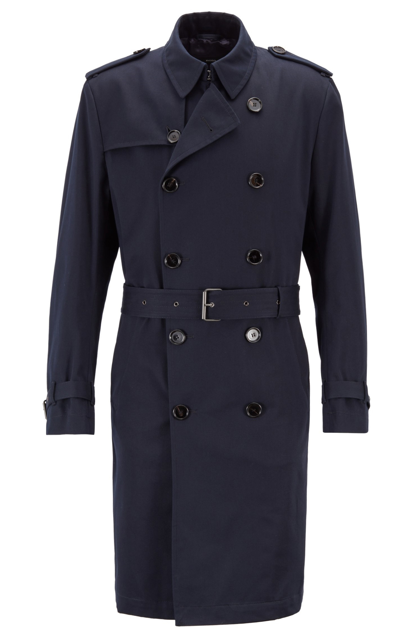 Trench coat Crois En Coton Bleu Marine Tailored Suit Paris