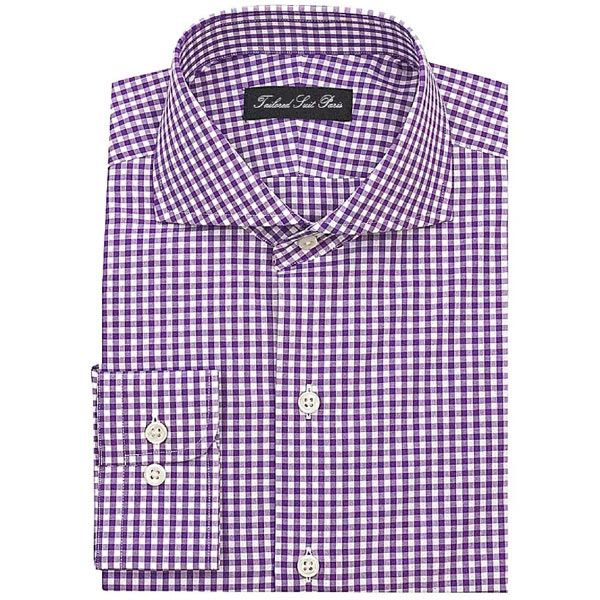 Chemise Homme Purple Rock Violette à Rayures - Taille XL - Coton - Occasion En Parfait état